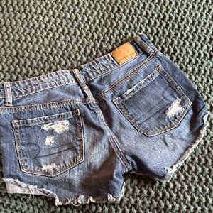 American Eagle Outfitters Distressed Blue Jean Shorts
